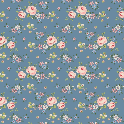Tilda Patchwork Stoff Baumwolle - Creating Memories - Gracie Blue